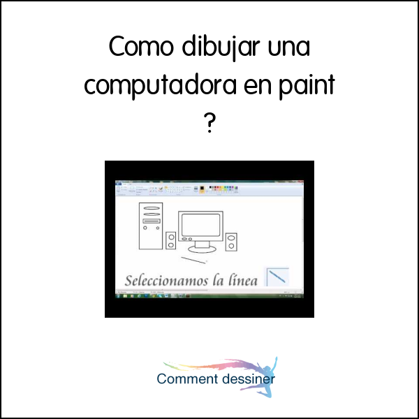 Como dibujar una computadora en paint